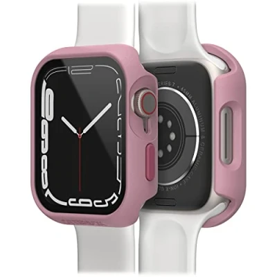 Image de Otterbox Bumper Eclipse avec protecteur d&#039;écran intégré pour Apple Watch Series 9/8/7 45mm, Verre trempé, antichoc, anti chute, coque de protection, élégant Watch, Rose