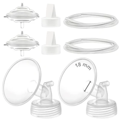 Image de Maymom Pièces de pompe compatibles avec tire lait électrique Spectra S1 S2 9 Plus, valve à bride 18 mm, protecteur refoulement, accessoires rechange non originaux