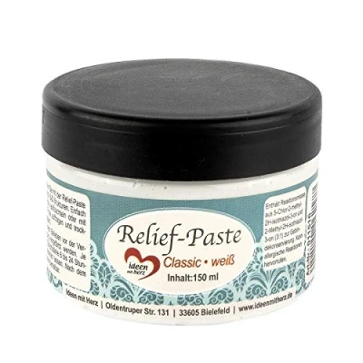 Image de Ideen mit Herz Pâte à relief Classic Blanc 150 ml