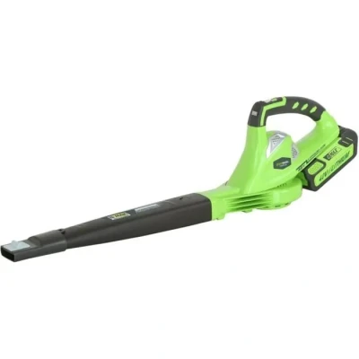 Image de Greenworks G40AB Souffleur à Batterie Axial de Feuilles SANS Fil, avec Régulateur Vitesse, 177 km/h, 11,05 m3/min 40V Ni Chargeur, Garantie 3 Ans