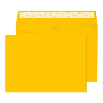 Image de Blake Creative Colour C5 162 x 229 mm 120 g/m² Enveloppes Bande Adhésive (45304) Jaune d&#039;œuf Boîte de 25