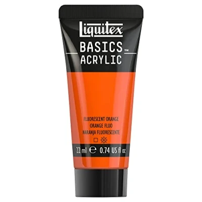 Image de Liquitex Acrylique Basics Tube 22 ml Orange Fluorescent ROW