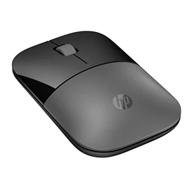 Image de HP Z3700 Souris optique 3 boutons sans fil 2.4 GHz, Bluetooth 5.0 récepteur USB double argent