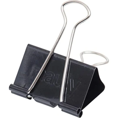 Image de MAUL 2151990 Boîte de 12 Pinces MAULy 215 largeur 19 mm Capacité 7 Sachet Libre Service Noir