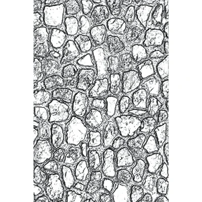 Image de Sizzix 3 D Texture Fades Dossier de gaufrage Mini Cobblestone par Tim Holtz, 665461, Papier, Multicolor, Taille unique