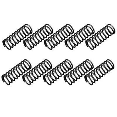 Image de sourcing map Ressort de Compression 1.2mm Fil Diamètre, 12mm OD, 30mm Libre Longueur Acier Extension Noir 10Pcs