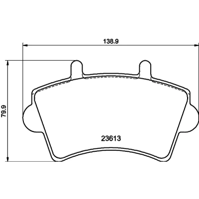 Image de HELLA 8DB 355 010 021 Jeu de plaquettes frein non préparé pour indicateur d&#039;usure RENAULT: MASTER 2 Kasten, Pritsche/Fahrgestell