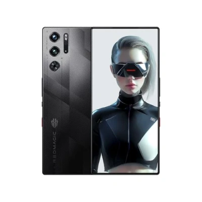 Image de REDMAGIC 9S Pro 120Hz Smartphone Gaming, 5G Android Téléphone Portable, 12GB RAM+256GB ROM, Snapdragon 8 Gen 3, 6.8&quot; AMOLED Écran, FHD+, 50MP Caméra, 80W Chargeur, Dual Sim, NFC Noir