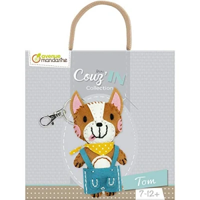 Image de Avenue Mandarine KC087C Kit Créatif Couture Enfant Porte clé Mini Couz&#039;IN À partir de 7 ans TOM