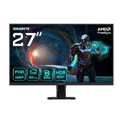 Image de Gigabyte GS27FA Moniteur de Jeu 27&quot; FHD 1920 x 1080, 180Hz, 1ms, 300 CD/m², FreeSync, HDR Ready, HDMI 2.0