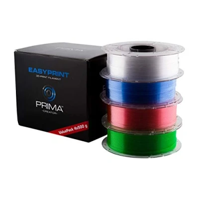 Image de PrimaCreator PC EPETG 175 4x0500 STD EasyPrint PETG, 1,75 mm, 4 x 500 g