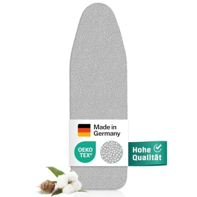Image de everlar® Housse de table à repasser qualité supérieure 140 x 40 cm Fabriquée en Allemagne OEKOTEX100 Rembourrage confortable pour