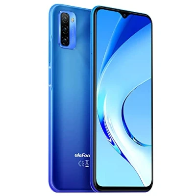 Image de Ulefone Téléphone Portable Note 12, 4Go+128Go, Batterie 7700mAh Dual SIM 4G Smartphone Debloqué,Écran HD+ 6,82&#039;&#039;, Fente pour 3 Cartes, Android 11, Triple Caméra 13MP,Déverrouillage du Visage Bleu