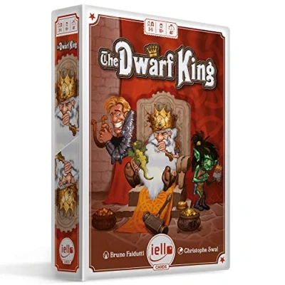 Image de IELLO: Dwarf King Jeu de cartes à prendre en main, conditions gagnantes constante évolution, famille partir 10 ans, 3 5 joueurs, 40 minutes