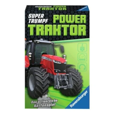 Image de Ravensburger Jeu de Cartes Supertrumpf Power Tractor 20689, Quatuor et atout pour Les Fans Technologie à partir 7 Ans