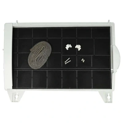 Image de vhbw 1x Filtre à charbon actif compatible avec Bosch DHU655U/04, DHU656UFF/01, DHU656UFF/02, DHU665U/01 hotte aspirante 45 x 32 4 cm