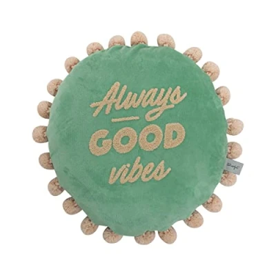 Image de Mr Wonderful Embroided Cushion Always Good Vibes
