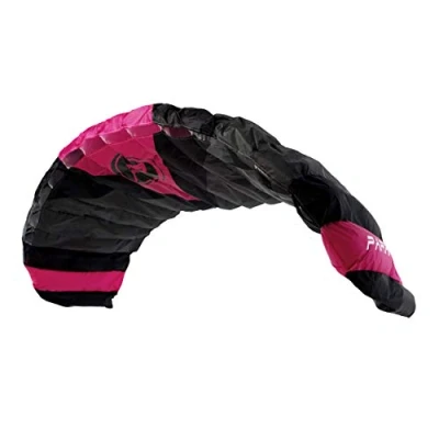 Image de Wolkenstürmer Paraflex Quad à 4 Lignes Aile de Traction 5.0 Rose Ready to Fly Kite y Compris Les poignées pour la Pratique du Mountainboard