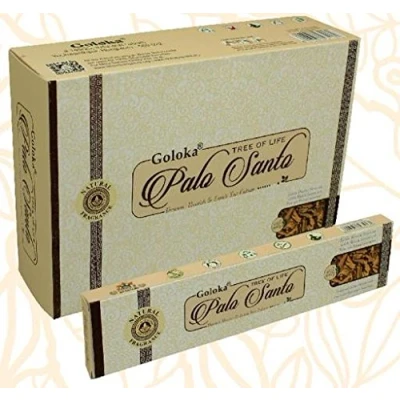 Image de GOLOKA Palo Santo 15 g Lot de bâtonnets par Paquet, 12 Paquets/boîte