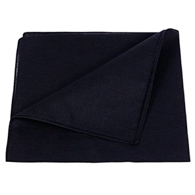 Image de PURECITY© Bandana Original Paisley Coton Foulard Qualité Supérieure Unité Lot de 6 12 52cm x 52 cm Tendance Accessoire Mode Nouvelle Collection (22# Noir uni)