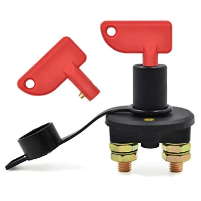 Image de NATEE 12 / 24V Coupe Circuit Batterie Isolateur Interrupteur Voiture, 500A max Automobile Urgence pour Camion, Bateau, Véhicules