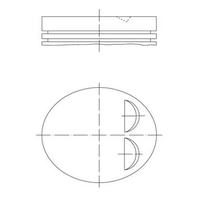Image de Piston MAHLE ORIGINAL 039 PI 00122 000