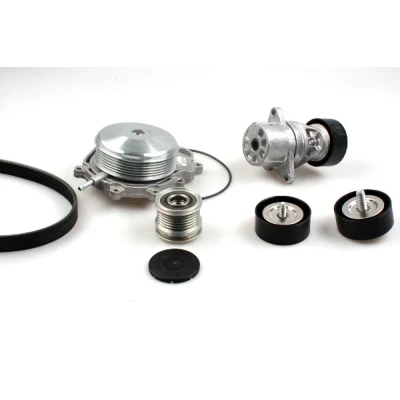 Image de Pompe à eau+Jeu de courroie trapézoïdale nervures HEPU PK15130A