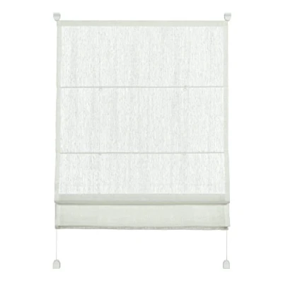Image de GARDINIA Store Romain à Clipser, Transparent, Kit de Montage Inclus, 2 Rails EASYFIX, Blanc, 60 x 140 cm (LxH)