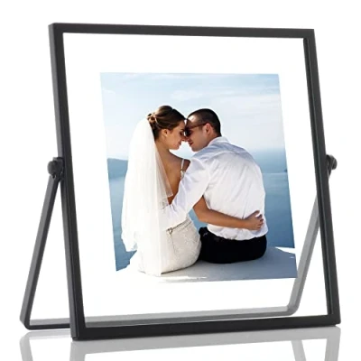 Image de Lawrence Frames Cadre photo flottant en métal Noir 10 x cm
