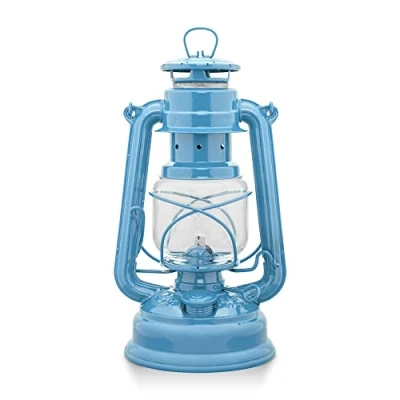 Image de Feuerhand Hurricane Lantern, lanterne, pastel bleu