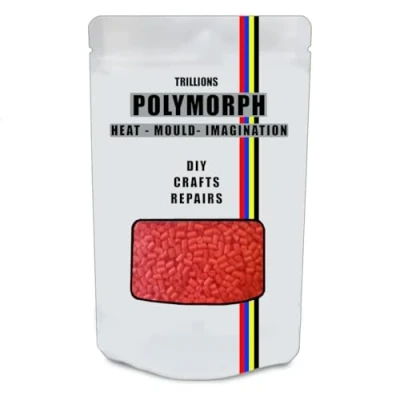 Image de Axman Polymorphe Rouge moulable à la Main 500g Thermoplastique Utilisations illimitées : Artisanat, réparations de Bricolage, modélisation, prototypes.