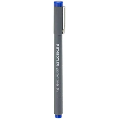 Image de Staedtler Pigment Liner 308 Stylo feutre pointe calibrée 0,5 mm Bleu