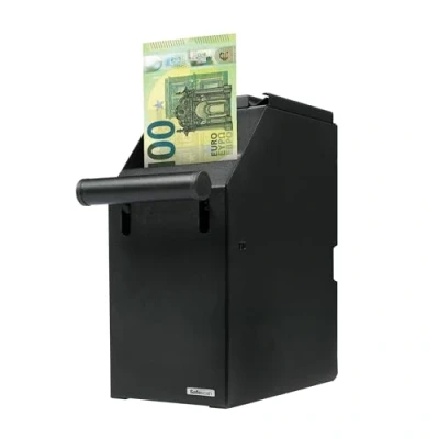 Image de Safescan 4100 Noir coffre fort POS qui Stocke en toute sécurité vos billets discrètement jusqu&#039;à 300 S&#039;intègre sous votre comptoir Peut être installé à proximité de tiroir