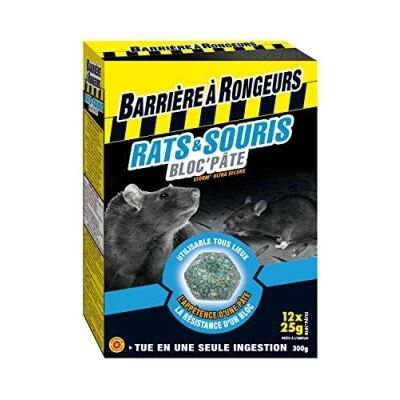 Image de BARRIERE A RONGEURS Rats &amp; Souris Bloc&#039;pâte appât Etui 12 Blocs, Nicht Zutreffend