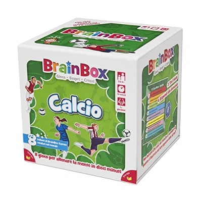 Image de Asmodee BrainBox: Football, Jeu pour Apprendre et Former l&#039;esprit, 1+ Joueurs, 8+ Ans, Ed. en Italien, G1 13909