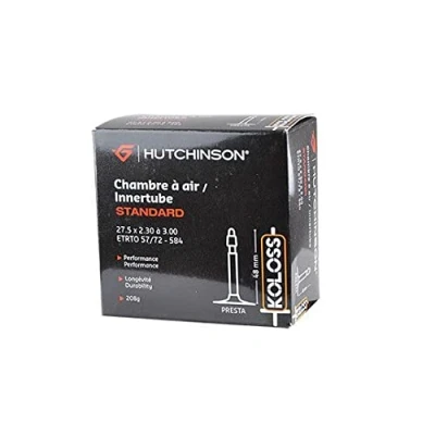 Image de HUTCHINSON Chambre À Air VTT Renforcé/KOLOSS Résistance Valve Presta Épaisseur 0.9 MM 48 27,5 x 2,30 3,00, Noir