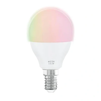 Image de Eglo connect.z Ampoule LED E14 connectée, P45, ZigBee, contrôlable par appli et commande vocale, dimmable, RGB, blanc chaud froid, 470 lumens, 5 watts