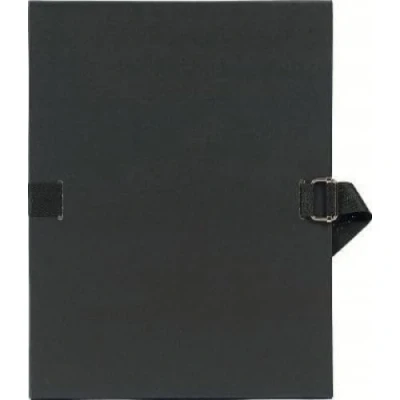 Image de Exacompta Réf. 721E 1 chemise à dos extensible en papier toilé couleur jusqu&#039;à 13 cm fermeture par sangle dim 24 x 32 pour documents au format A4 noir