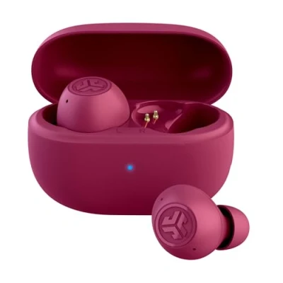 Image de JLab Go Pop ANC Écouteurs Bluetooth avec Réduction de Bruit, 24+ h d’autonomie, Ecouteurs Intra Auriculaires Micro et Multipoint, Résistants à la Transpiration IP55, Fuchsia