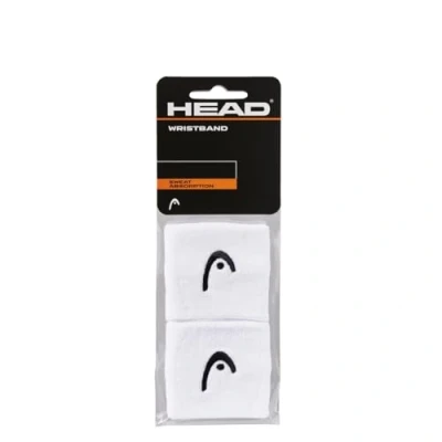Image de HEAD Mixte 2,5 pouces (6,35 cm) Bandeau de poignet, blanc, Taille unique EU