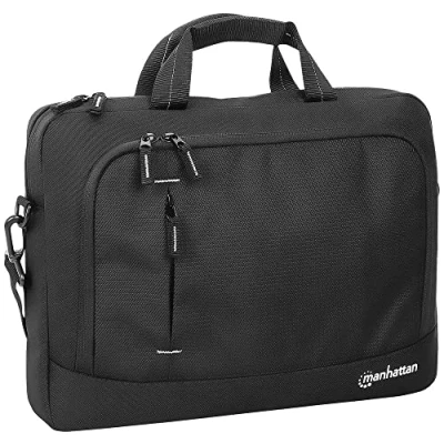 Image de Manhattan Helsinki Sacoche pour ordinateur portable durable 14,1&quot; Noir 14,1 Zoll, Noir, Élégant