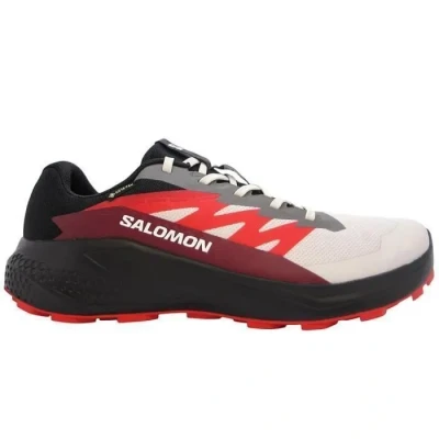 Image de Salomon Alphaglide GTX Chaussures de running, Homme, Taille: 41 1/3, Lunar rock/black/biking red Tissu / matière synthétique