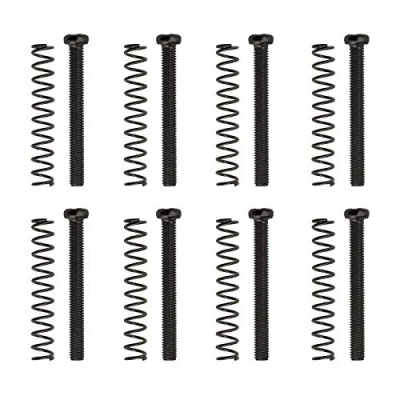 Image de Be In Your Mind Lot de 8 vis Pour micro Humbucker 3 x 30 mm guitare électrique Double bobinage Noir
