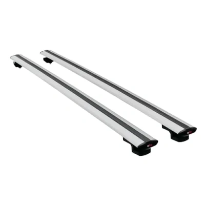 Image de Apline Compatible avec Skoda Karoq 2017 2024 Barres de Toit Basic Modèle Railing Porte Bagages Voiture Gris