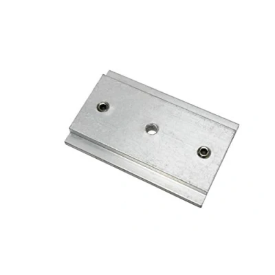 Image de GARDINIA Connecteur de rail pour rails à 3 voies et 5 voies, Métal, Argent