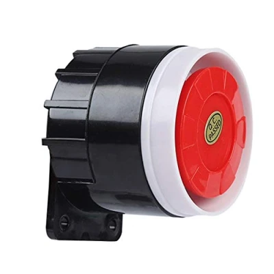 Image de Sonew Sirène Son Système D&#039;alarme, Filaire Avertisseur sonore, DC 12V Mini Rouge pour La Sécurité À Maison 120dB