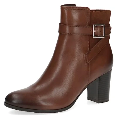 Image de Caprice Bottines Cognac comb, Femme, Taille: 37.5, comb Cuir