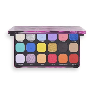 Image de Makeup Revolution, Palette d&#039;ombres à paupières Forever Flawless, Good Vibes Hype, 18 nuances, 19,8 g