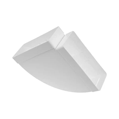 Image de 220 x 90 mm / 22 9 cm Coude de conduit rectangulaire horizontal pour raccord tuyau Angle : Système ventilation, chauffage et refroidissement Élément ventilation espaces