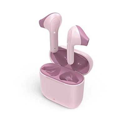 Image de Hama Ecouteurs Bluetooth sans Fil Freedom Light (Ecouteurs TWS, Micro, Intra Auriculaire, Station de Charge, Grande Autonomie, USB C, Charge Rapide, Controle Vocale+Tactile) Rose